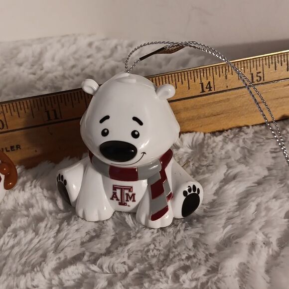 Three Texas A&M Christmas Ornaments - Picture 4 of 6